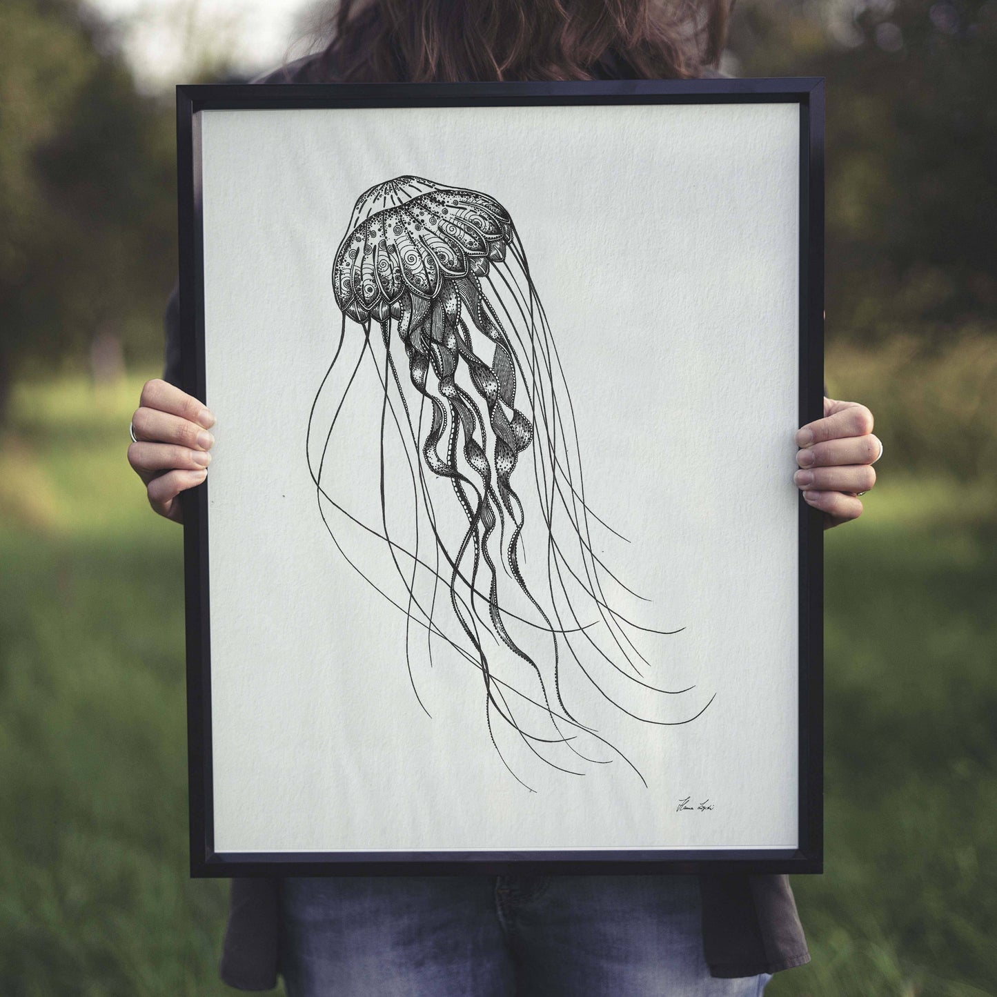 Impresión artística - Medusa de aguas profundas