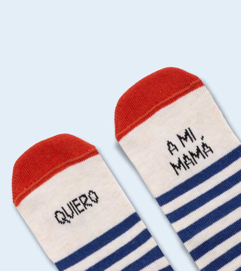 Mini Calcetines "Quiero A Mi Mamá" (Marinero)