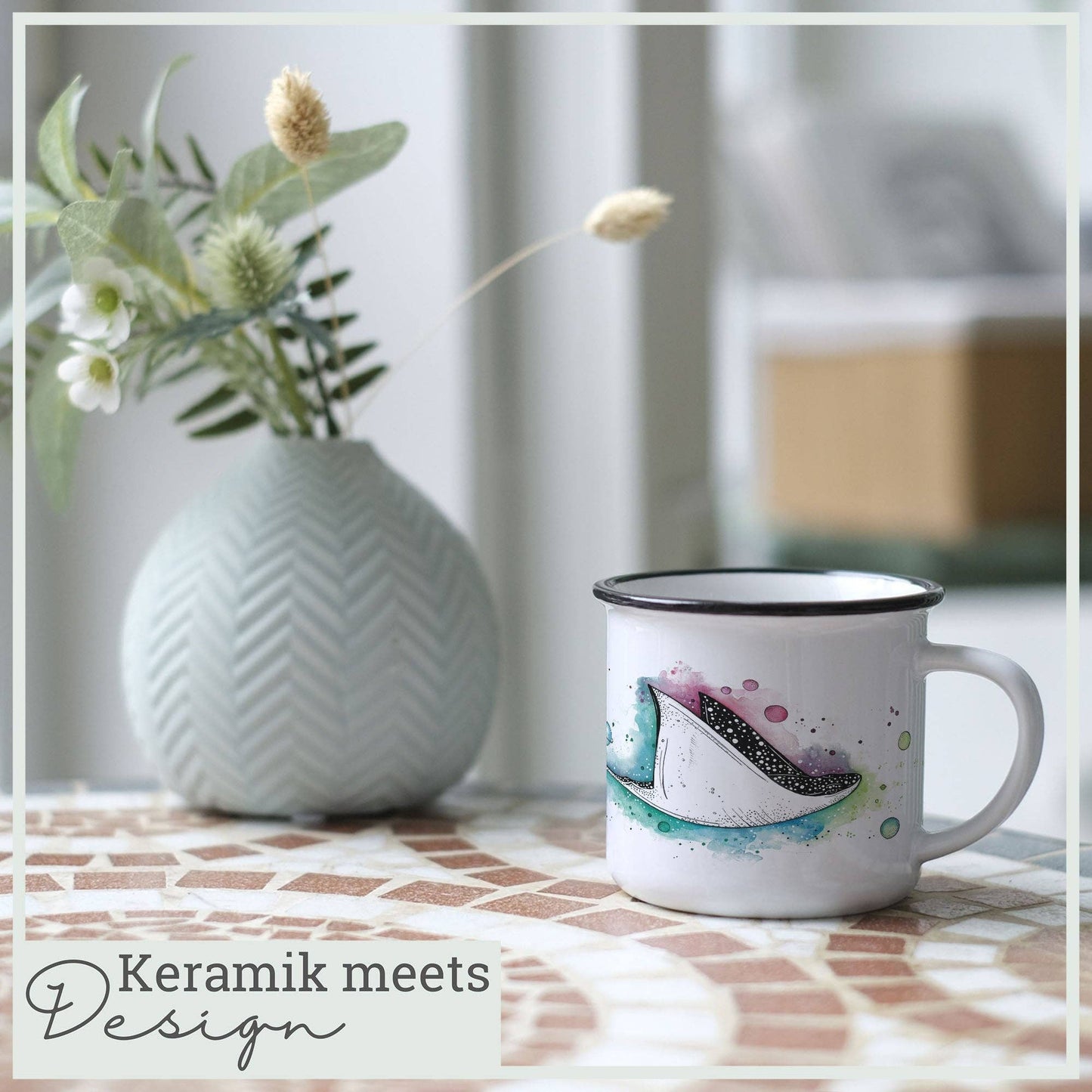 Taza de cerámica — Space rays