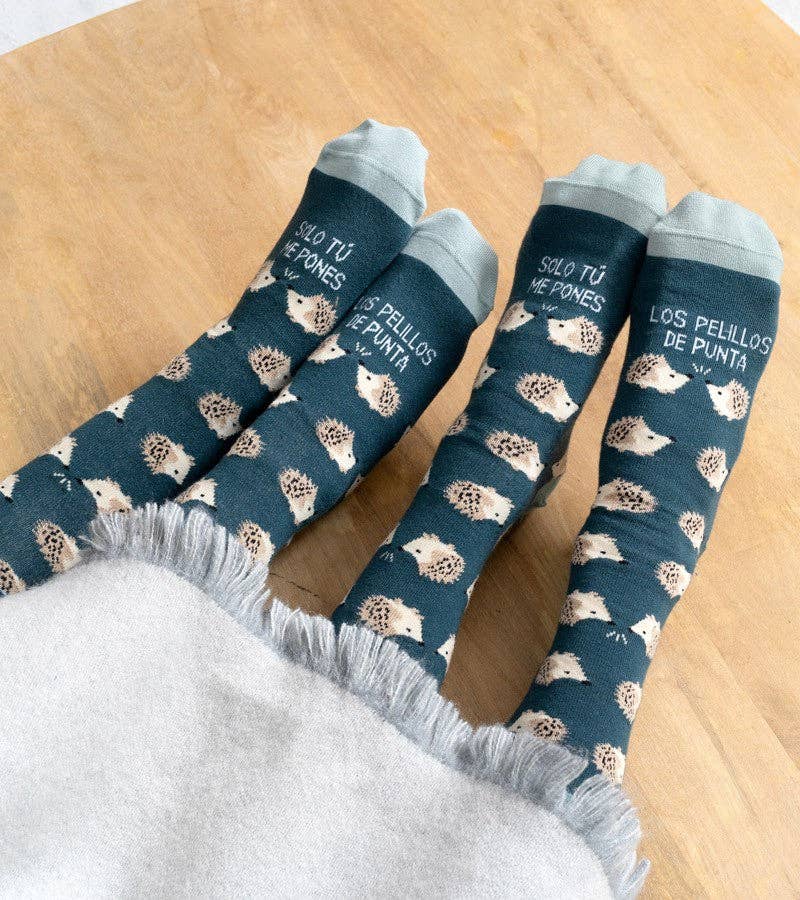 Calcetines "Me Pones Los Pelillos De Punta" Azul