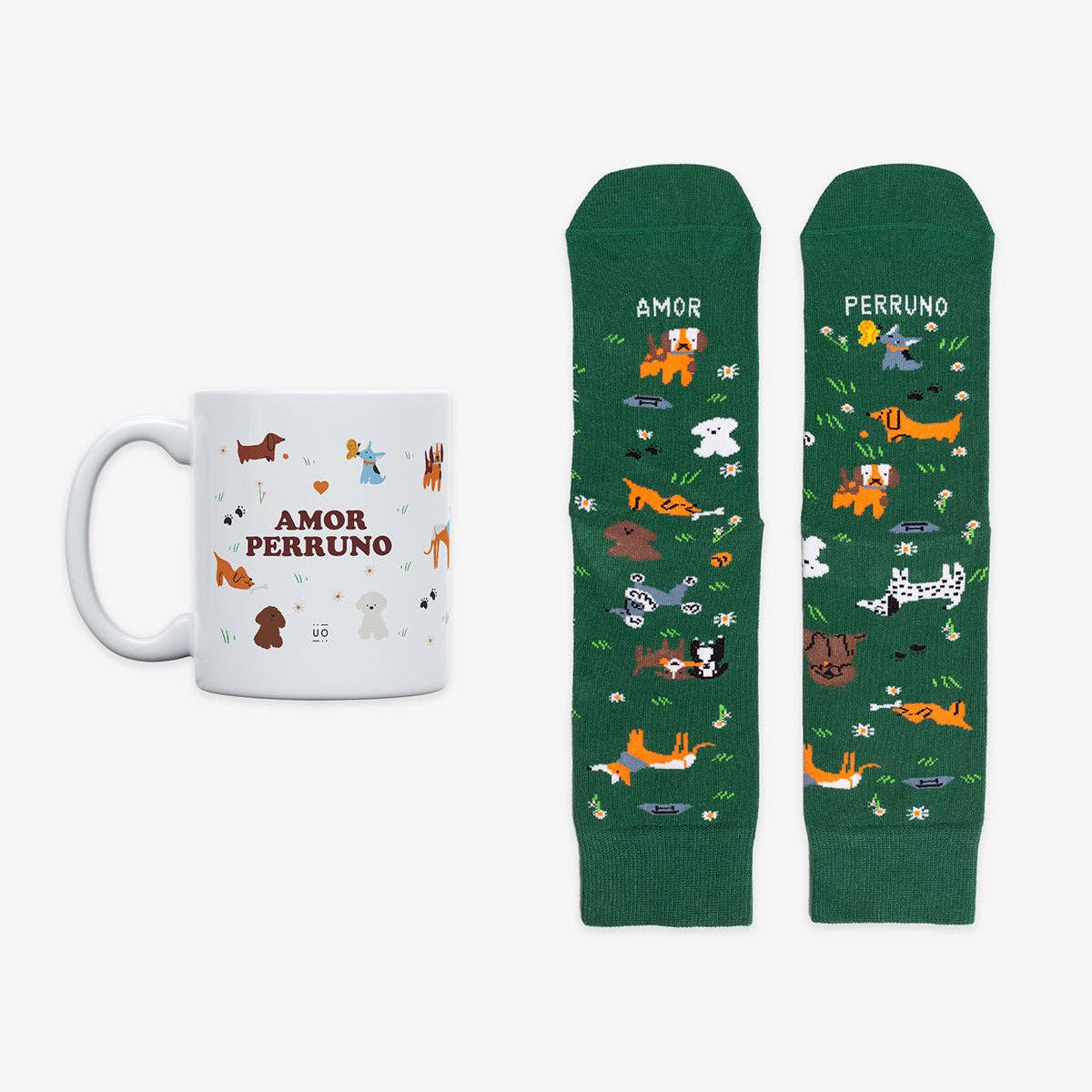 Kit Taza + Calcetines "Amor Perruno" Doglover