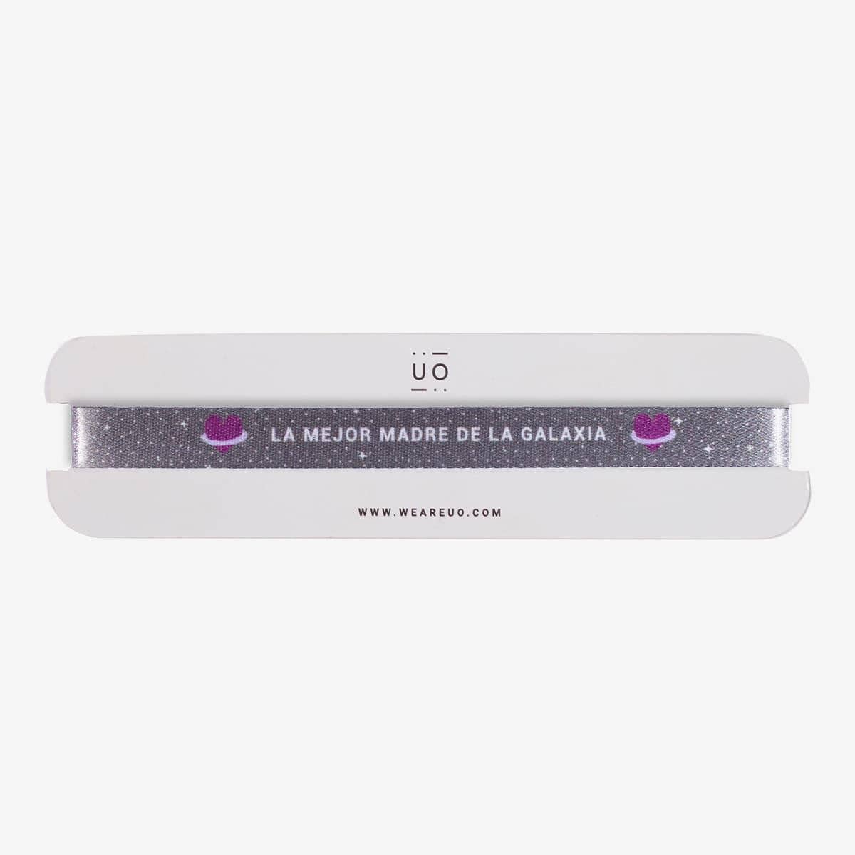 Pulsera De Tela "La Mejor Madre De La Galaxia"