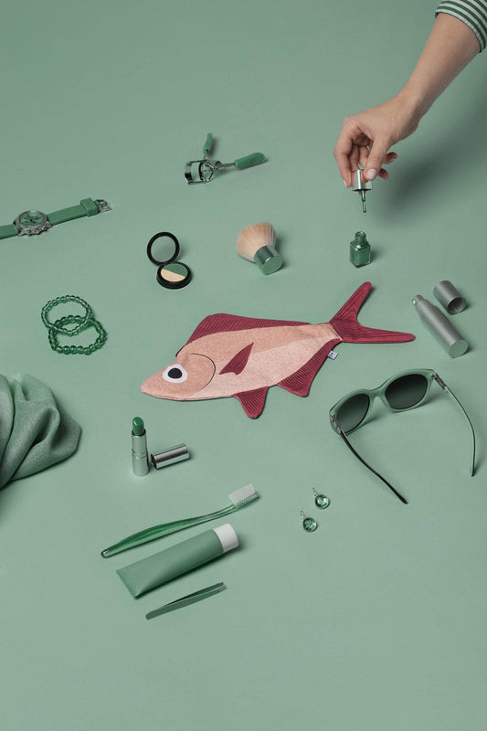 Estuche Alfonsino en forma de pez de algodón 100%