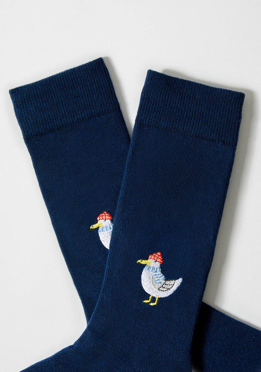 BeSeagull Bordado - 100% Organic Cotton Socks