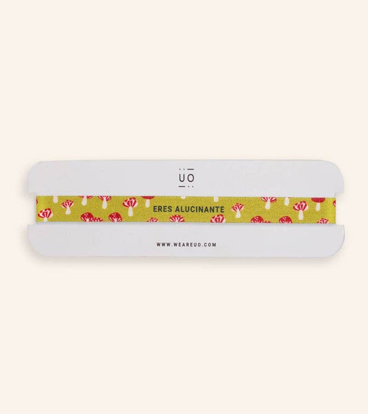 Pulsera Tela "Eres Alucinante"