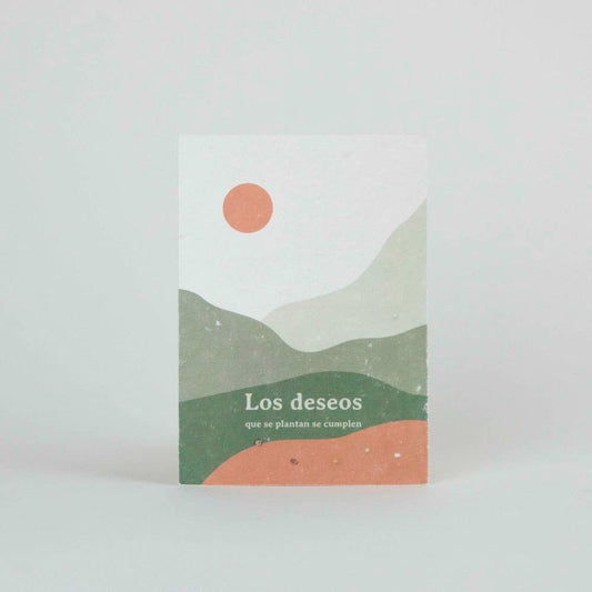 Postales plantables. “Los deseos que se plantan se cumplen”