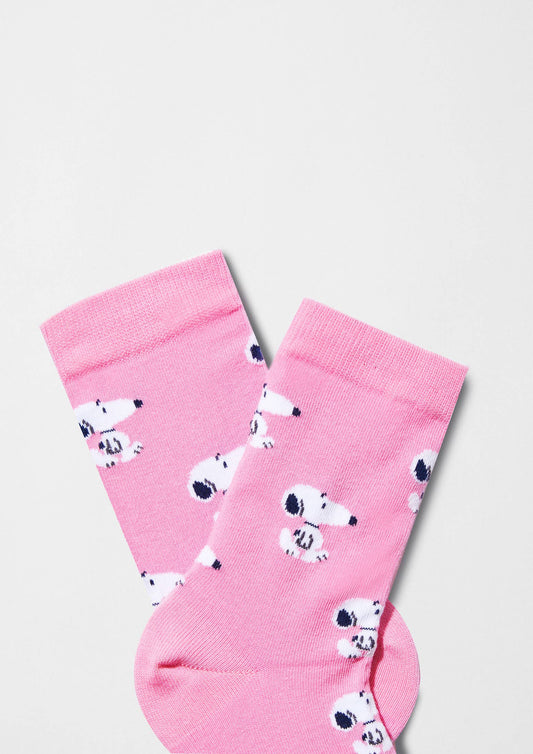 BeSnoopy Pink - 100% Organic Cotton Socks