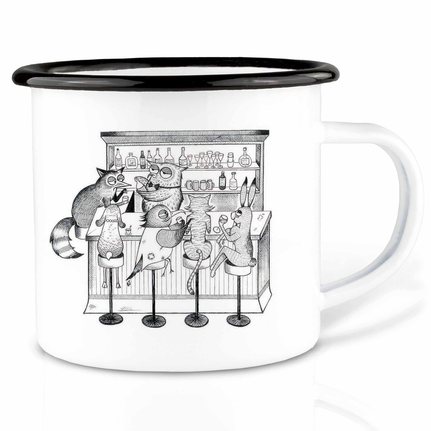 Taza esmaltada – Bar de animales