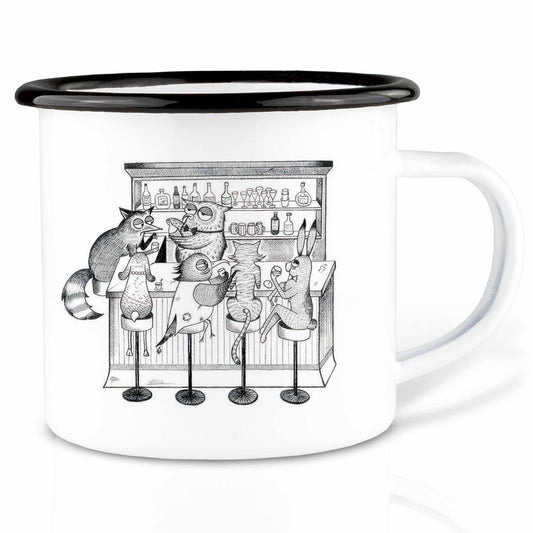 Taza esmaltada – Bar de animales