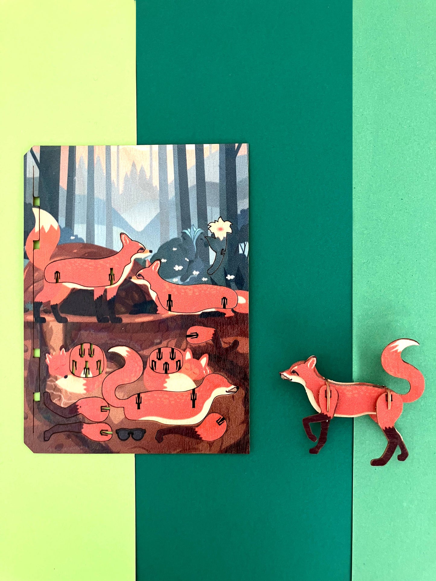 Zorro - tarjeta de felicitación rompecabezas 3D