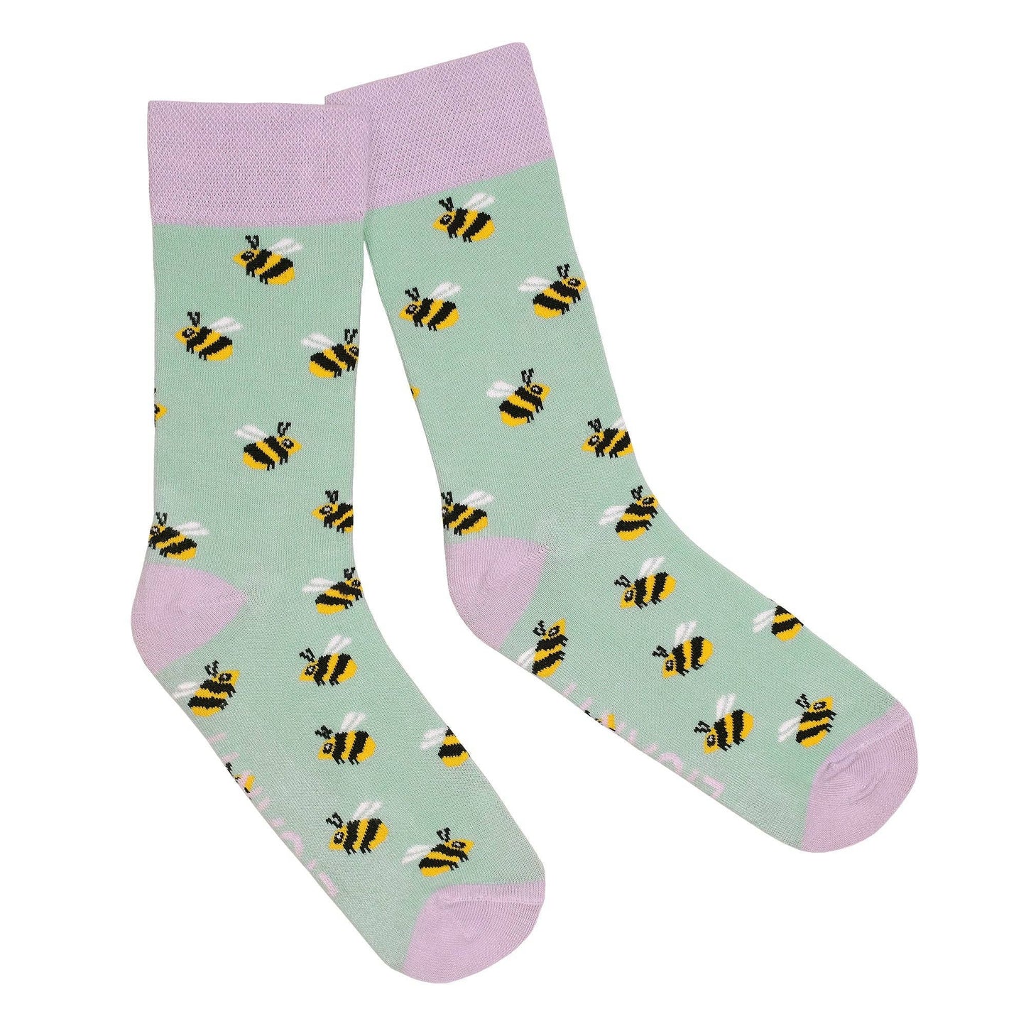 Calcetines con diseño de enjambre de abejas