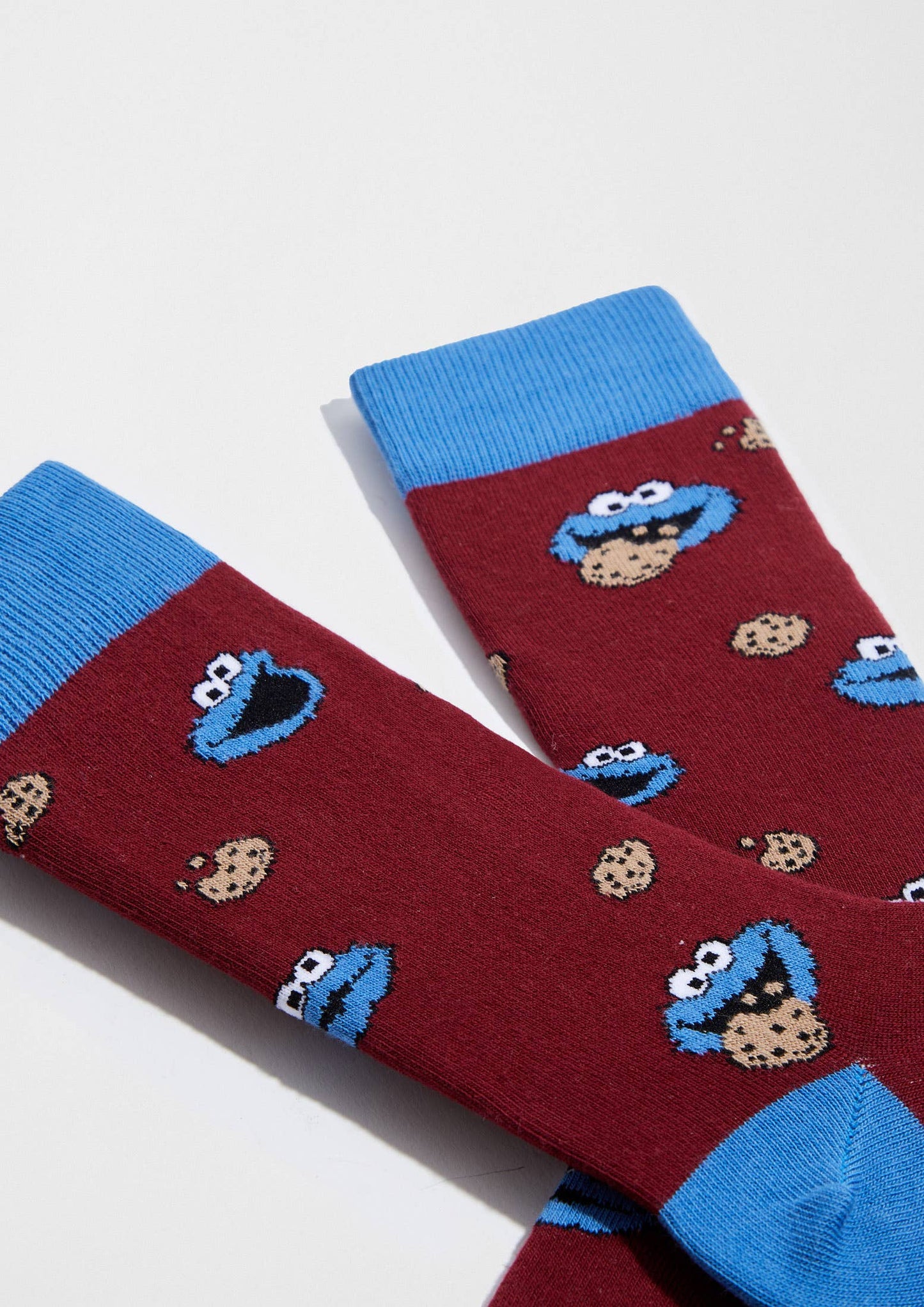 BeSesameStreet Cookie Monster - 100% Organic Cotton Socks