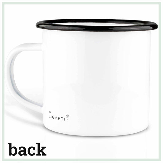 Taza esmaltada – Las nutrias