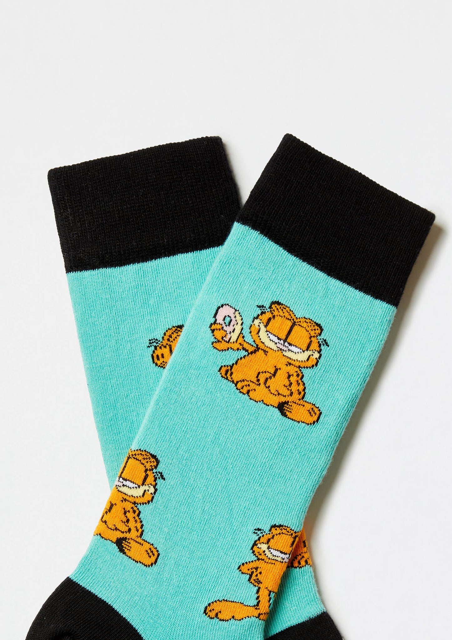 BeGarfield Poses Turquesa  - 100% Organic Cotton Socks