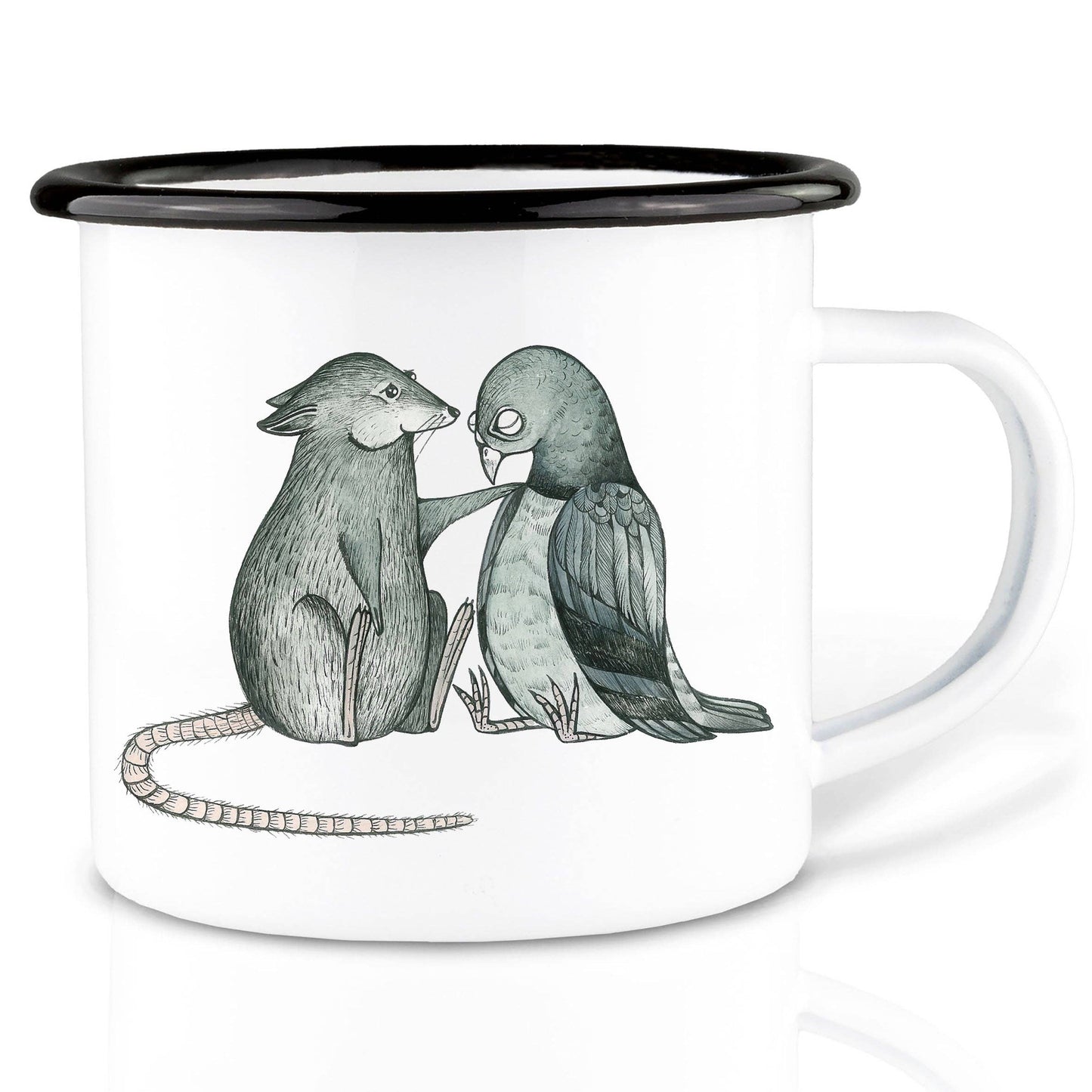 Taza de esmalte – Eres perfecto