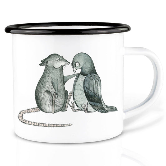 Taza de esmalte – Eres perfecto