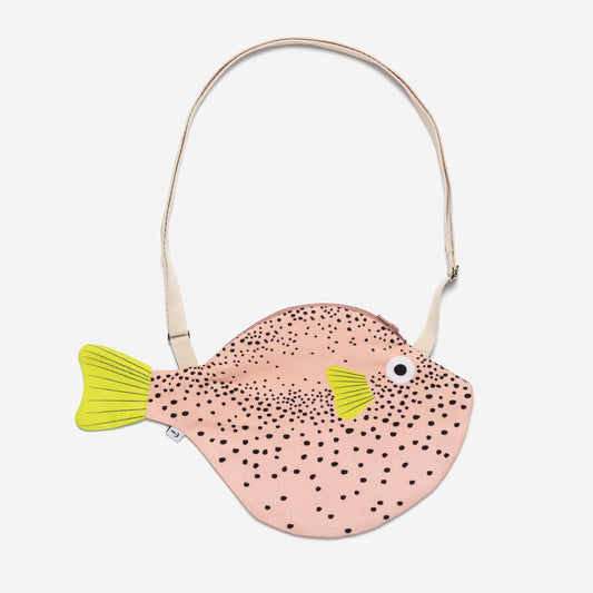 Bolso bandolera Pez globo pequeño rosa