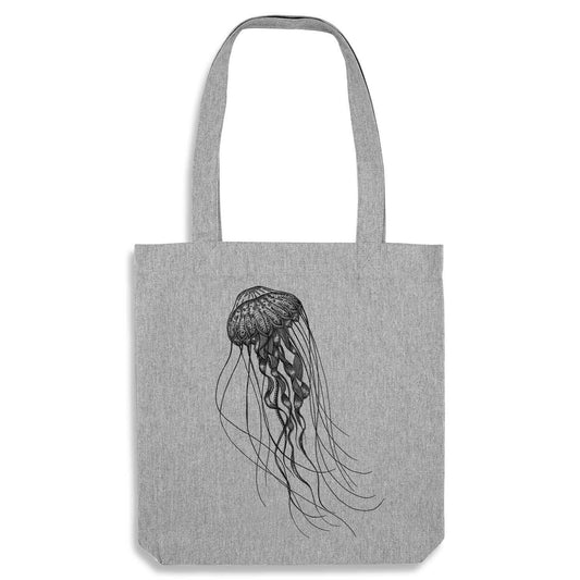 Bolsa de yute [Reciclaje] - medusa del mar profundo - gris