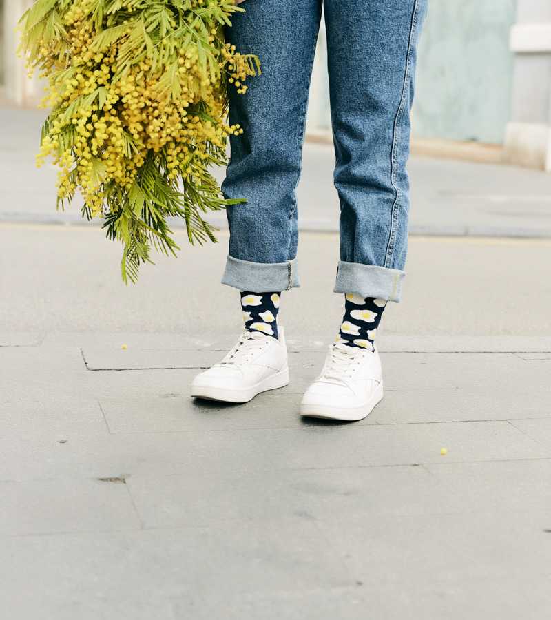 Calcetines "Te quiero un huevo" Blue - low impact