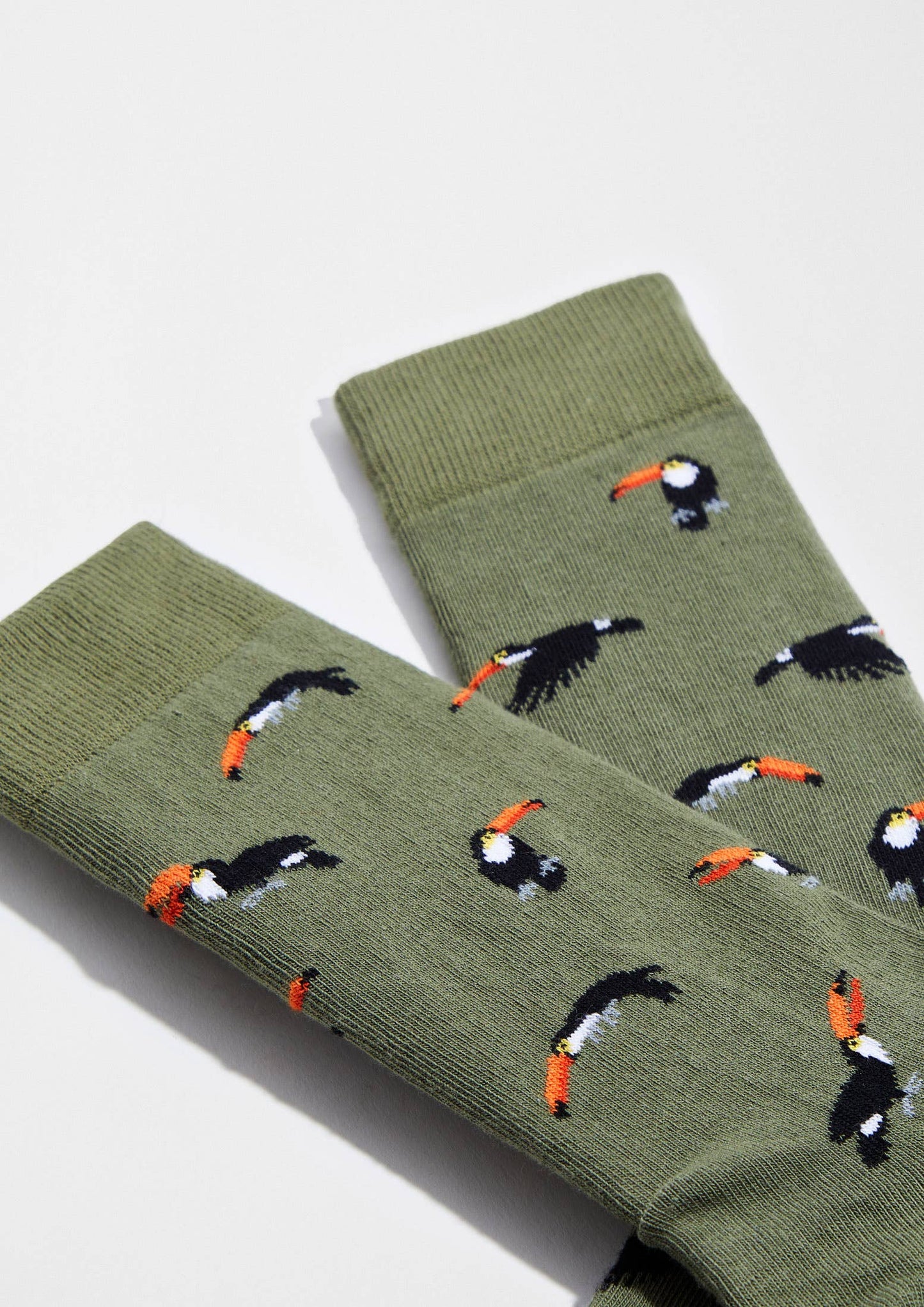 BeToucan Military Green - 100% Organic Cotton Socks