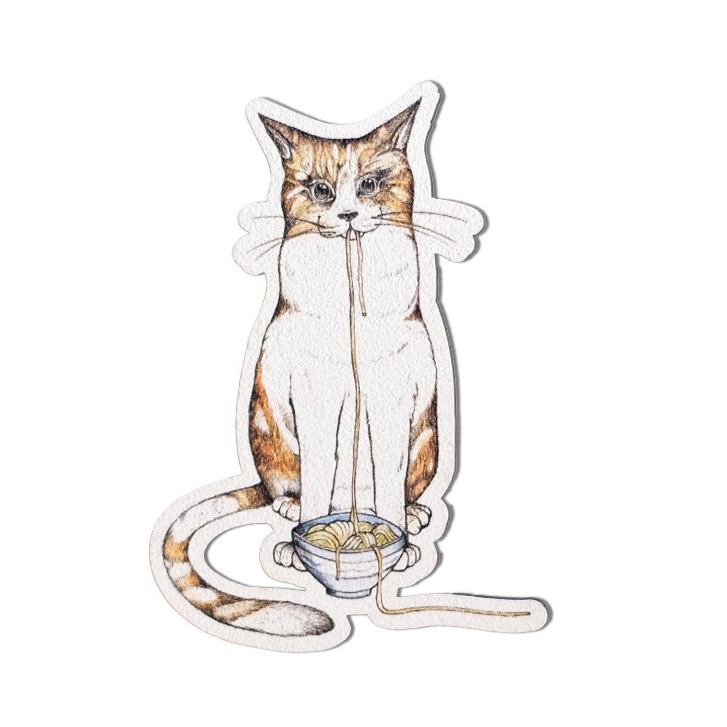 Imán de madera – Gato ramen