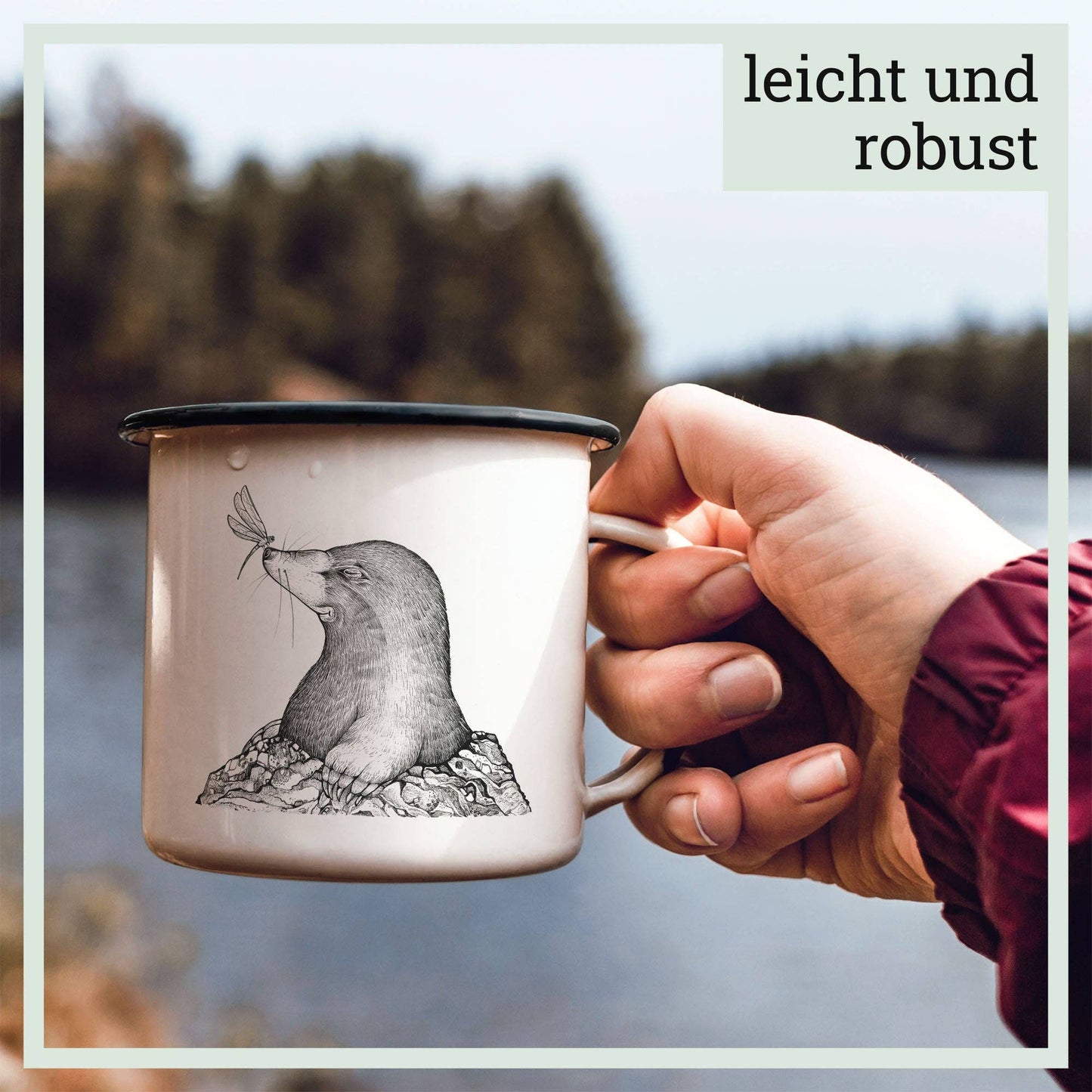 Taza esmaltada – Malwina