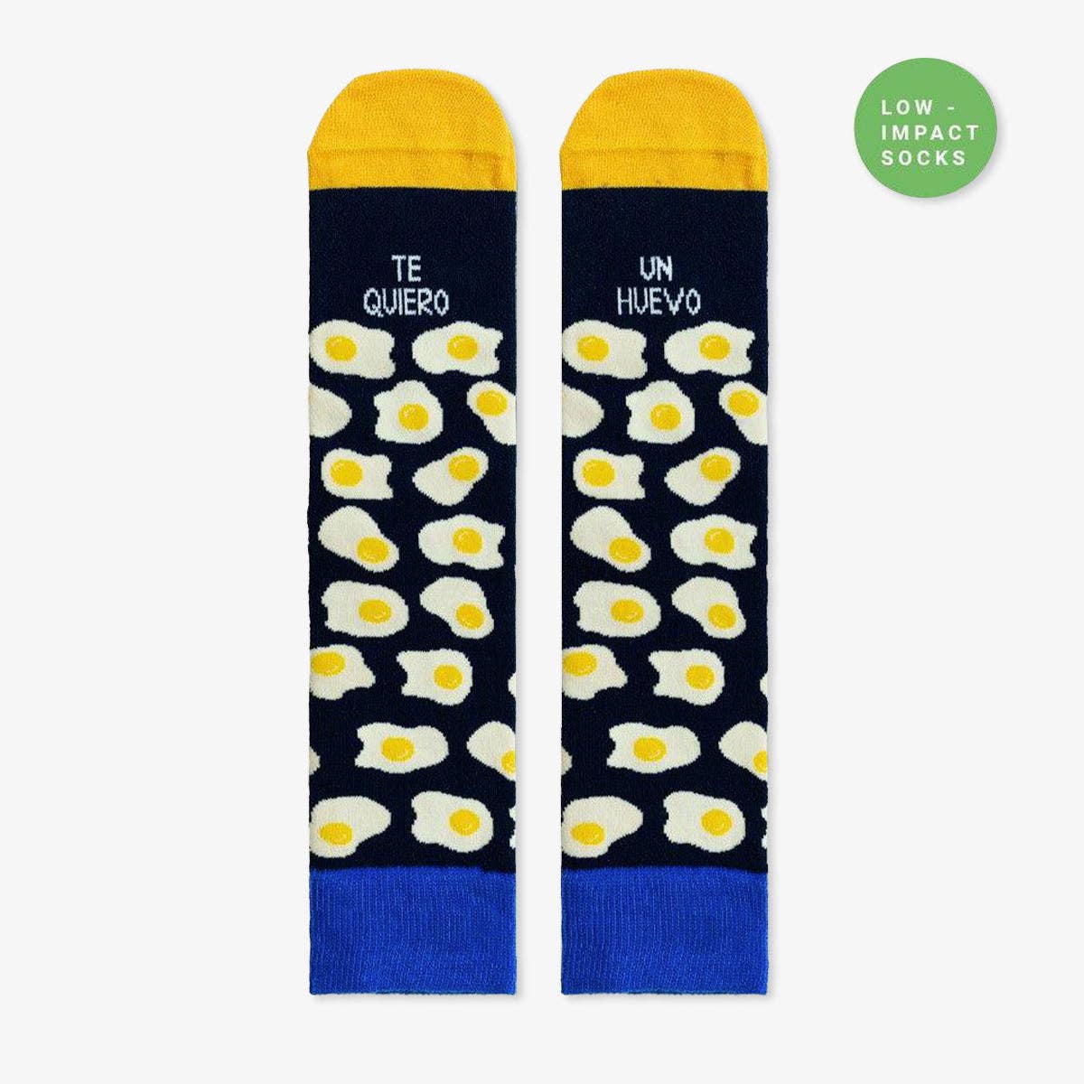 Calcetines "Te quiero un huevo" Blue - low impact