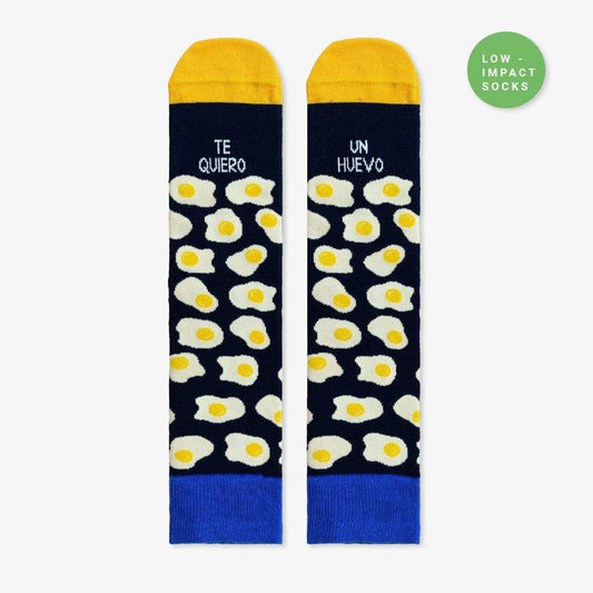 Calcetines "Te quiero un huevo" Blue - low impact