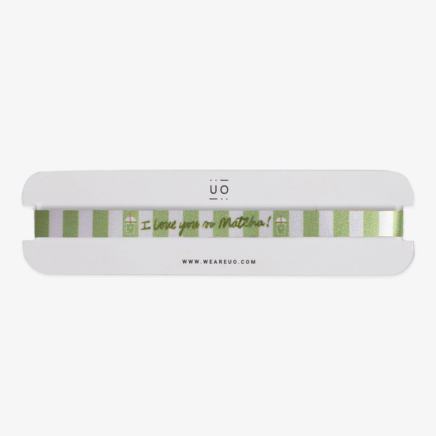 Pulsera de tela "I love you so matcha"