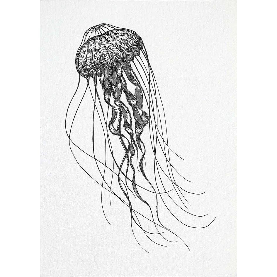 Postal – Medusa de aguas profundas